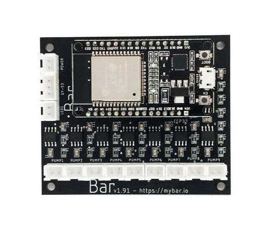 MyBar - Circuit Board with components + Flashed ESP32