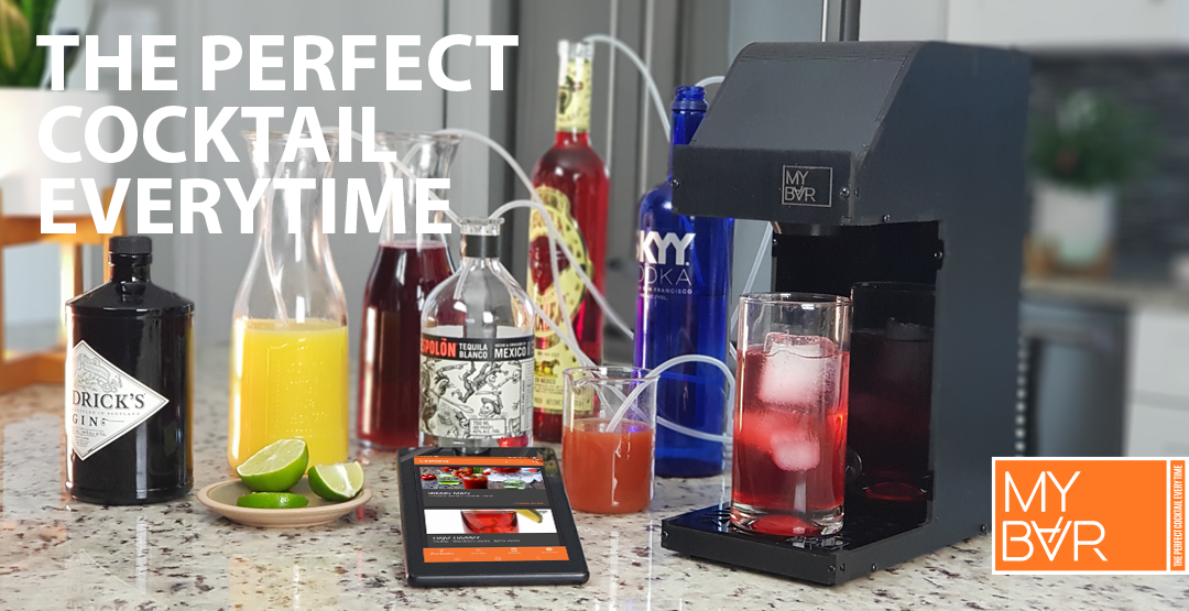MyBar cocktail maker pours and mixes your perfect drink every time